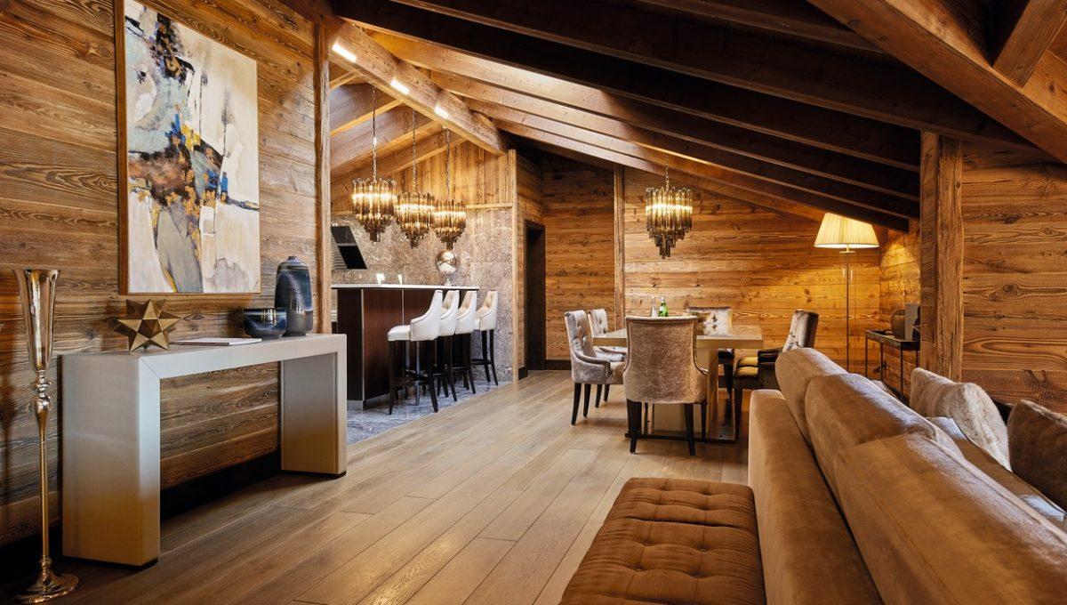 Dining _ Living Space, Kitchen, Ultima Gstaad