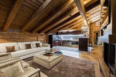 Two Bedroom Residence, Open Living Space _ Kitchen, Ultima Gstaad